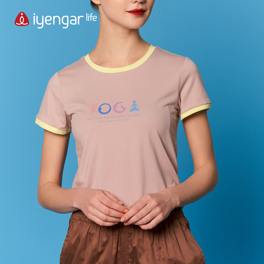 C1054 YOGA体式拼色 女款T恤