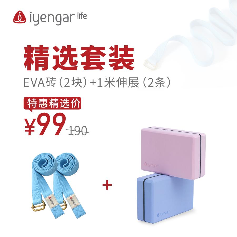 2个EVA砖+2条1米伸展带精选套装