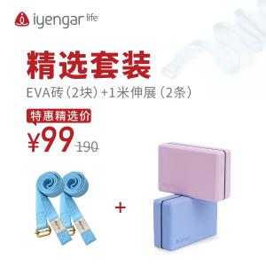 2个EVA砖+2条1米伸展带精选套装