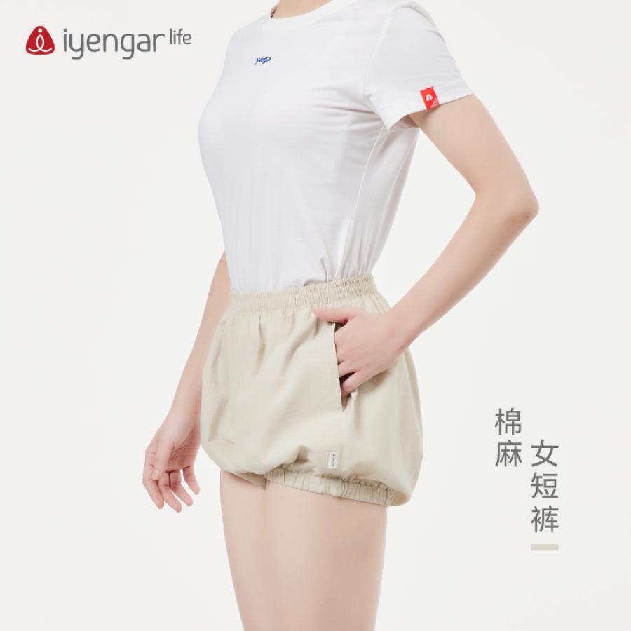 C2088 棉麻女短裤