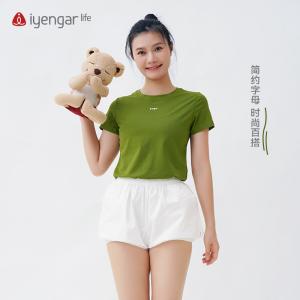 C1181调息女装T恤瑜伽运动短袖 透气吸汗瑜伽短袖