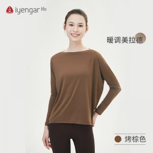 C1183瑜伽宽松长袖T恤 瑜伽秋冬运动瑜伽T恤
