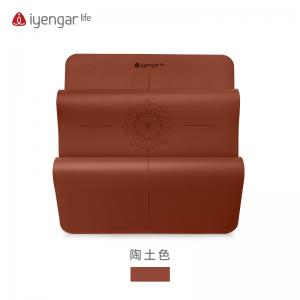 A3094订制曼陀罗体位线瑜伽垫 加宽  防滑防汗 土豪橡胶瑜珈垫 尺寸：185*68cm 4mm
