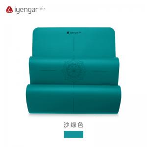 A3094订制曼陀罗体位线瑜伽垫 加宽  防滑防汗 土豪橡胶瑜珈垫 尺寸：185*68cm 4mm