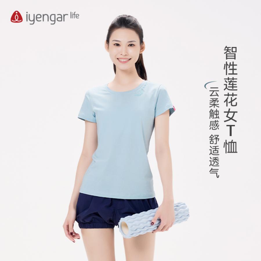 C1199智性莲花女装瑜伽短袖T恤 修身轻盈 舒适透气 云柔触感