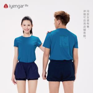 C3052大师英雄坐男装瑜伽T恤 短袖 不易闷汗 组合印花，大师英雄坐体式传递着自由调息