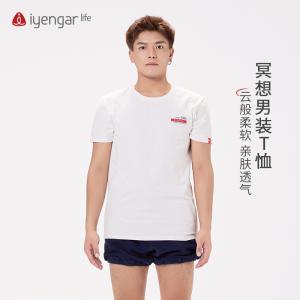 C3053冥想男装瑜伽短袖T恤 亲肤透气 组合印花，诠释瑜伽与冥想的力量