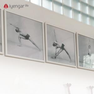 F1101/F1102   16张起售 50*50CM艾扬格大师体式照片挂画  瑜伽场馆气氛装修