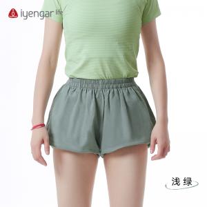 C2121棉麻灯笼瑜伽女短裤(裤腰加宽更显腰身)