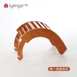A1080折叠瑜伽桥 鸡翅木 （3个部件组合而成，可组合成不同形态） /小鲸鱼/倒手杖式长凳/背部舒展器/瑜伽辅具（物流发货，请咨询客服修改运费）