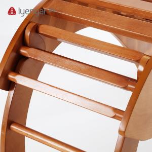 A1080折叠瑜伽桥 鸡翅木 （3个部件组合而成，可组合成不同形态） /小鲸鱼/倒手杖式长凳/背部舒展器/瑜伽辅具（物流发货，请咨询客服修改运费）