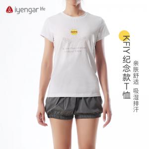 C1211&C3055 KFIY纪念款瑜伽T恤 短袖 (男女同款)亲肤棉感 轻触间尽享舒适