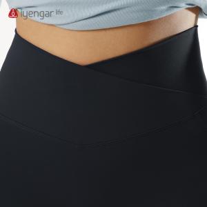 C2123 收腰瑜伽长裤高腰  交叉腰头舒适包裹  立体剪裁更显臀部曲线