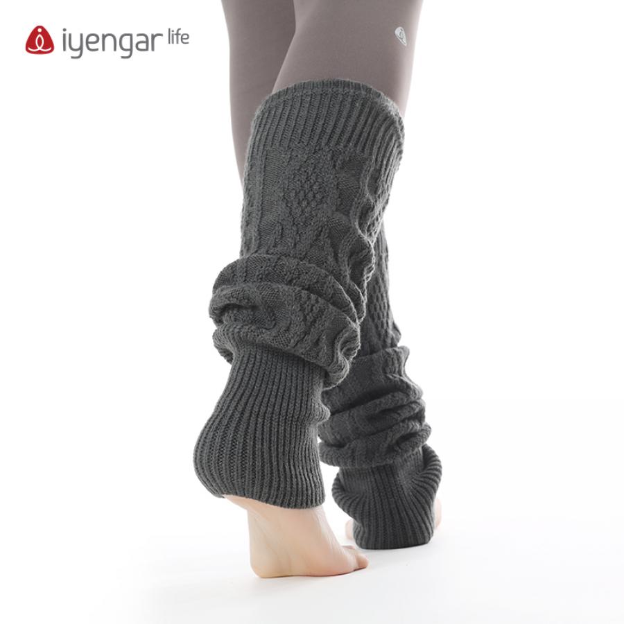 F1112瑜伽袜套 普拉提袜子 专业女加厚长筒保暖护腿套 舞蹈运动堆堆袜