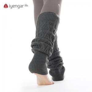 F1112瑜伽袜套 普拉提袜子 专业女加厚长筒保暖护腿套 舞蹈运动堆堆袜
