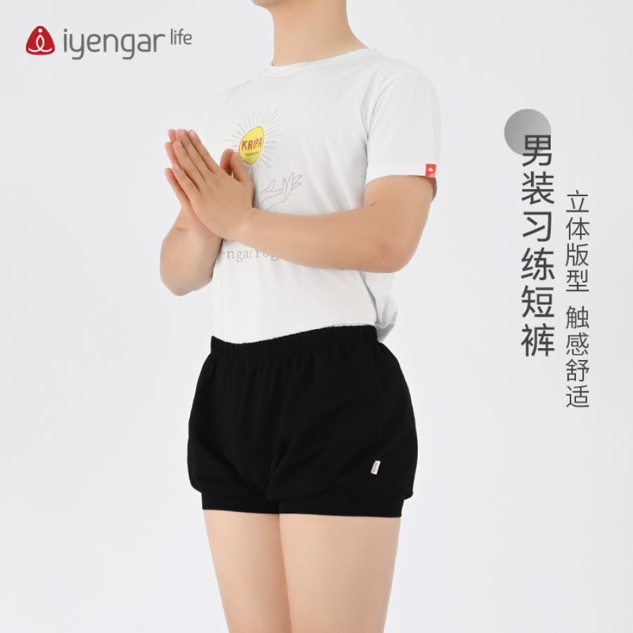  C4014 男装习练瑜伽短裤 带弹力棉质面料