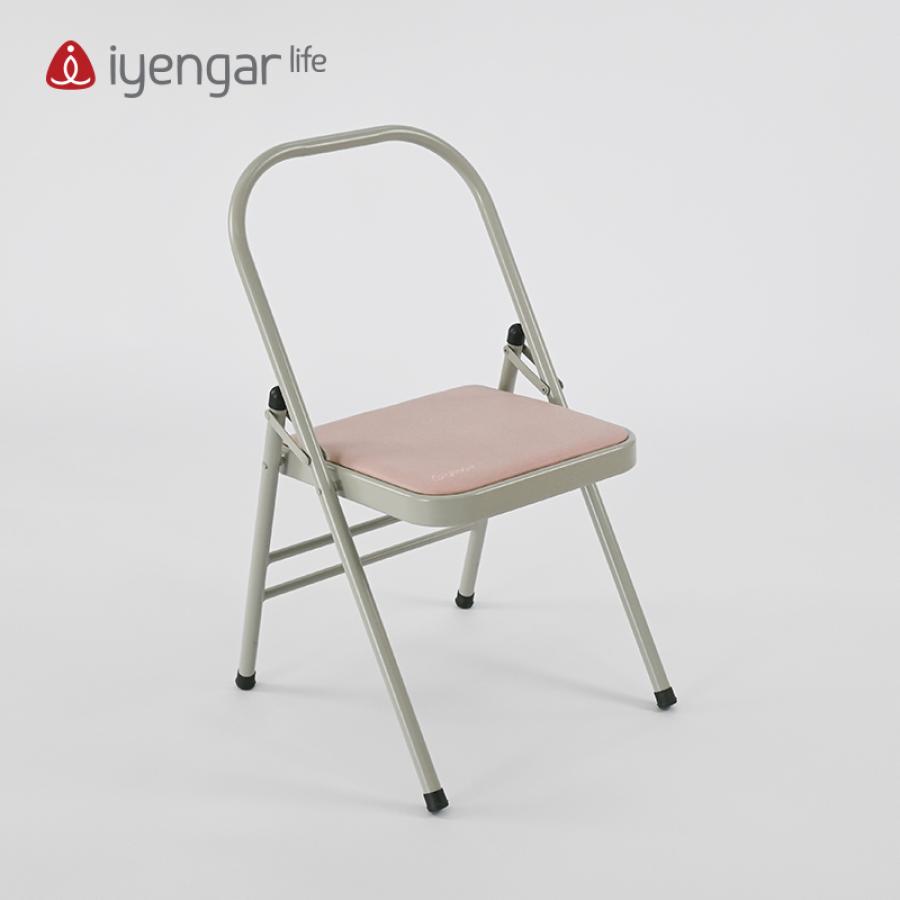 A4023盐粉之境瑜伽椅（二横杠） 专用折叠椅练习 凳子 艾扬格瑜伽辅助椅子