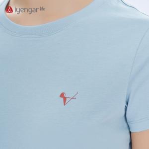 C1216瑜伽船式女装T恤短袖 柔软舒爽面料 原创手绘设计 Paripuna Navasana船式的