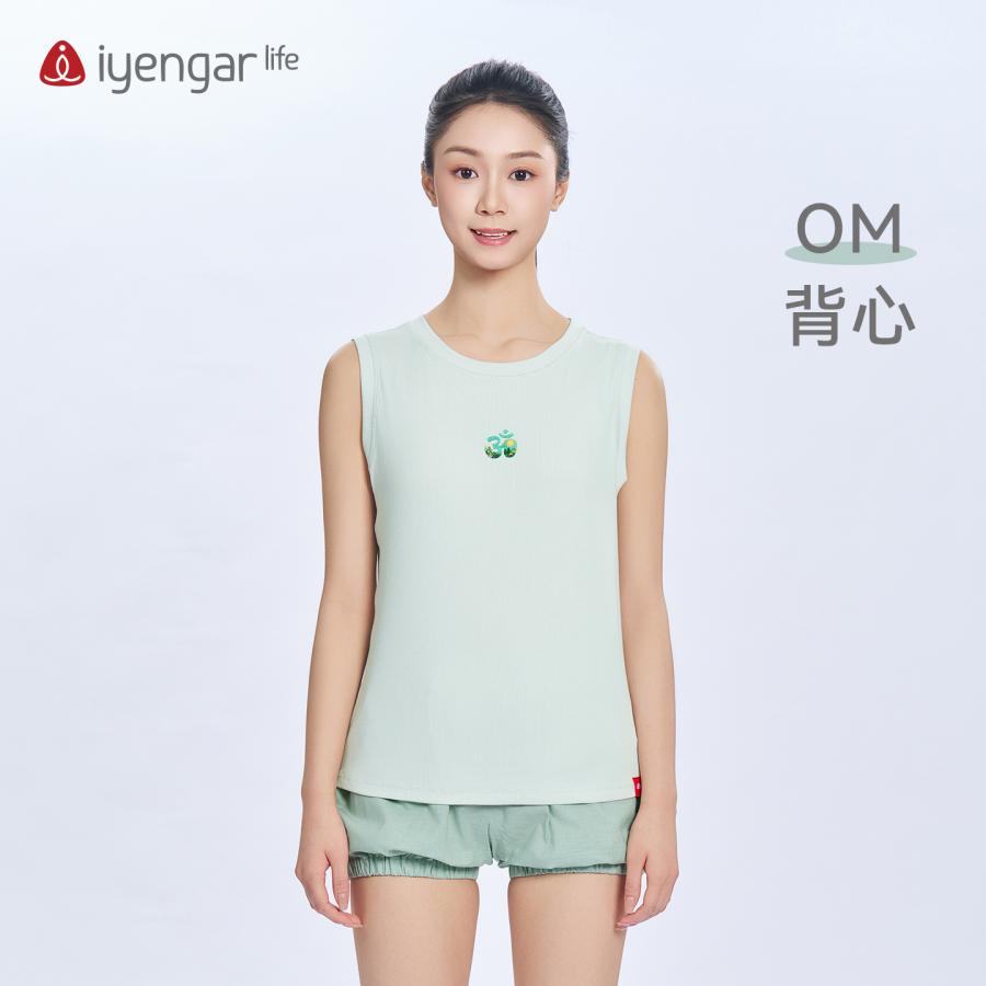 C1225 瑜伽OM女装背心 无袖T恤 轻盈冰爽 原创设计经典瑜伽符号ॐ‌ 视觉立体层次丰富