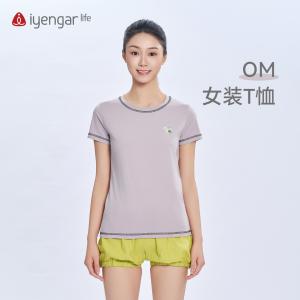 C1223瑜伽OM女装T恤短袖 轻盈冰爽 原创设计经典瑜伽符号ॐ‌ 视觉立体层次丰富