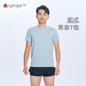 C3056瑜伽船式男装T恤短袖 柔软舒爽面料 原创手绘设计 Paripuna Navasana船式的