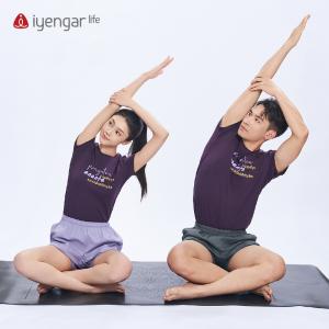 C3057瑜伽经男装T恤 短袖 腻亲肤棉质面料 金句全译：当体式的完成变得毫不费力时，体式就臻于完美，修习者即抵达内部的无限存在