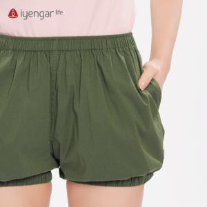 C2126瑜伽男女同款纯色短裤 灯笼裤 有口袋 轻薄 速干