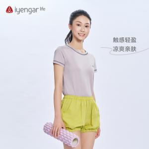 C1223瑜伽OM女装T恤短袖 轻盈冰爽 原创设计经典瑜伽符号ॐ‌ 视觉立体层次丰富