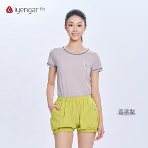 C1223瑜伽OM女装T恤短袖 轻盈冰爽 原创设计经典瑜伽符号ॐ‌ 视觉立体层次丰富