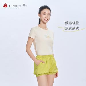 C1222瑜伽阳光女装T恤短袖 轻盈冰爽 原创设计水彩色调明快活泼