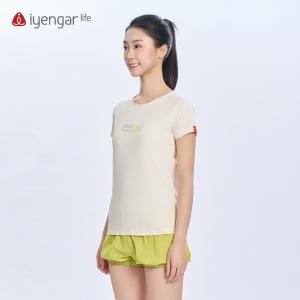 C1222瑜伽阳光女装T恤短袖 轻盈冰爽 原创设计水彩色调明快活泼