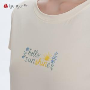 C1222瑜伽阳光女装T恤短袖 轻盈冰爽 原创设计水彩色调明快活泼