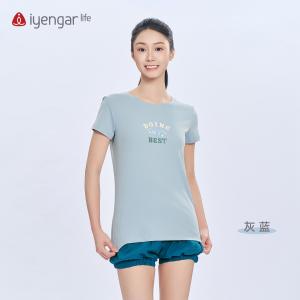 C1224瑜伽BEST女装T恤 短袖 亲肤 舒适 棉质面料柔软亲肤 内外兼修“瑜”悦自在将「DOINGMYBEST」的信念织入每寸面料