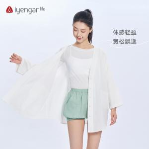 C1227 竹棉纱衬衫 外穿衫衣外套 双层棉纱轻盈柔顺 宽松剪裁让身体随心动舒展