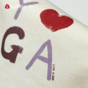 F1116 瑜伽手提帆布包 小收纳包 手绘YOGA  实用简约 生活随行