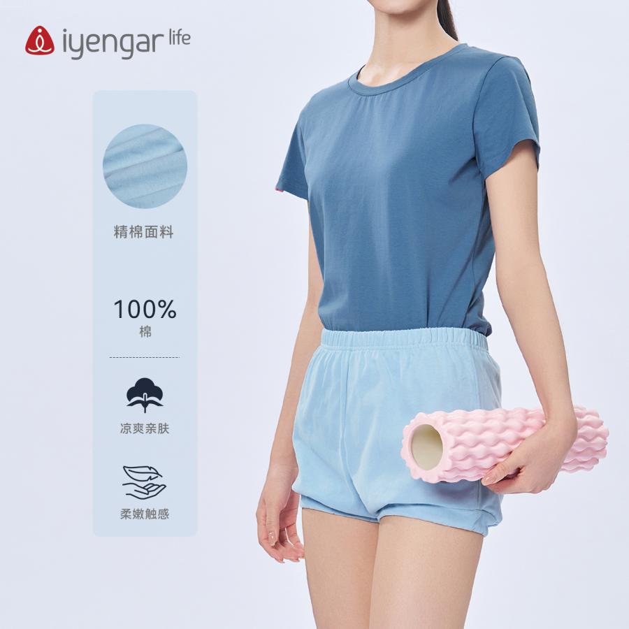 C2142（单件短裤）男女同款习练套装 棉质面料透气舒适柔软  20套起可订制logo