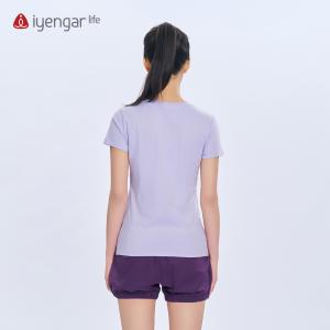 C1218瑜伽金句女装T恤短袖 亲肤舒适 吸湿排汗 原创设计：If you can do that, then try to go further.如果你能走到那里，就努力走得更远