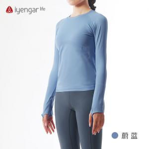 C1210一体织瑜伽长袖T恤    绵软亲肤自在舒弹