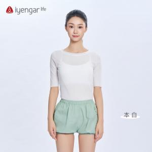 C1226瑜伽简约五分袖T恤  短袖 轻薄 透气 至轻至薄 简约时尚透气清爽告别闷热